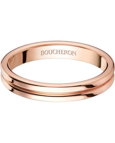 Boucheron Rose Gold Quatre Godron Wedding Band - Multicolor
