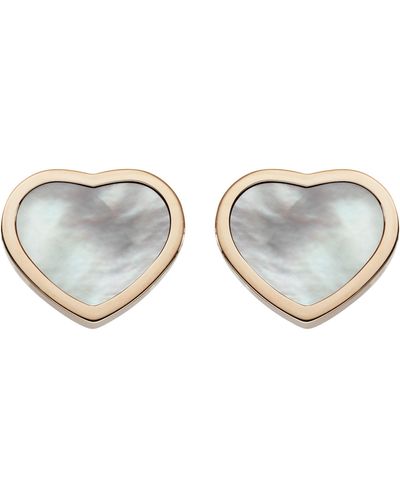 Chopard Happy Hearts Stud Earrings - Gray