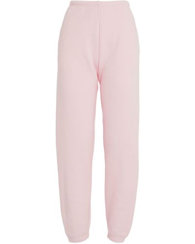 Skims Fleece Straight-leg Classic Sweatpants - Pink