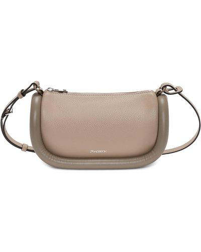 JW Anderson Leather Bumper-12 Cross-body Bag - Brown