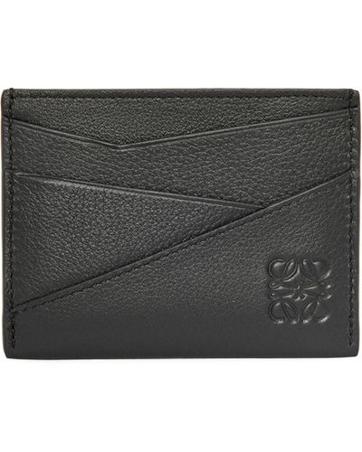Loewe Leather Puzzle Card Holder - Black