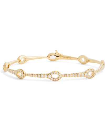 Melissa Kaye Yellow Gold And Diamond Lola Needle Bracelet - Natural