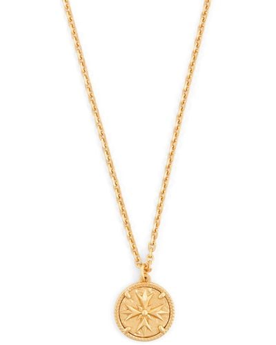 Emanuele Bicocchi Gold-plated Coin Pendant Necklace - Metallic