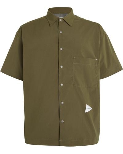and wander Short-sleeve Uv Protection Shirt - Green
