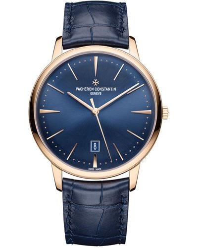 Vacheron Constantin Pink Gold Patrimony Self-winding Watch 40mm - Blue