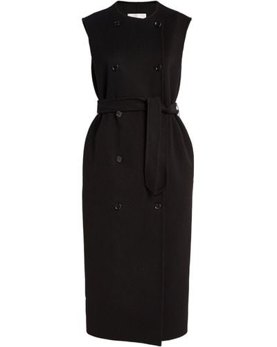 Max Mara Sleeveless Belted Coat - Black