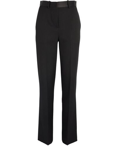 Victoria Beckham Wool-blend Tuxedo Pants - Black