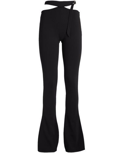 The Attico Cut-out Flared Trousers - Black