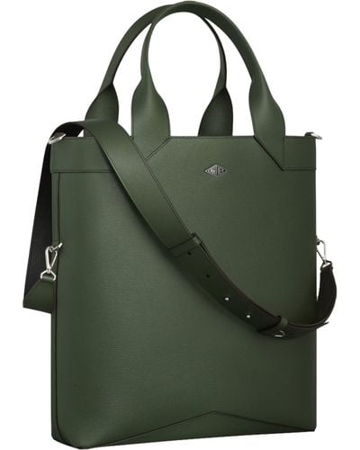 Cartier Small Leather Losange Tote Bag - Green