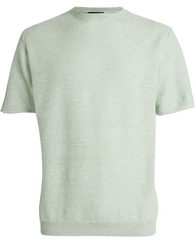 Sease Linen-cotton T-shirt - Green