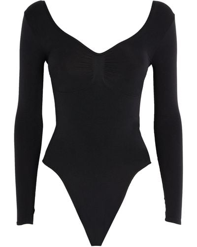 THUCHENYUC 1/2Pcs Skims Bodysuit For Women Full Body Shapewear Waist  Trainer Body Suits Clothing Seamless Thong Bodysuit (Color : Coffee, Size :  L) : : Fashion
