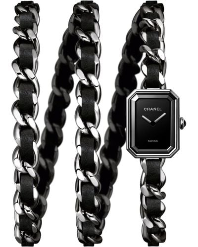 Chanel Steel Première Iconic Chain Watch 15.2mm - Black