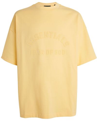 Fear Of God Cotton Logo T-shirt - Yellow