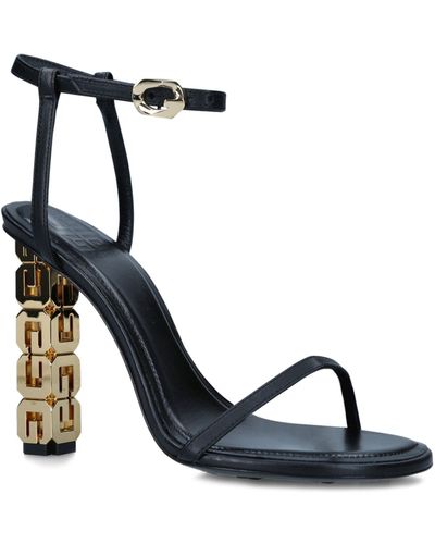 Givenchy Leather G Cube Sandals 105 - Blue