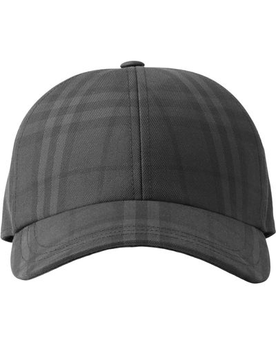 Burberry Vintage Check Baseball Cap - Grey