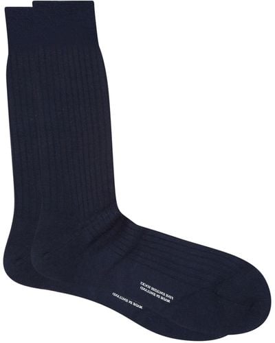 Pantherella Knightsbridge Cashmere Socks - Blue