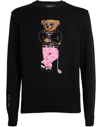 RLX Ralph Lauren Polo Bear Performance Sweater - Black