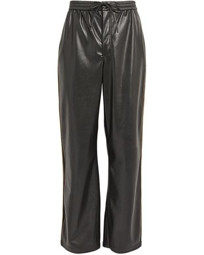 Nanushka Faux Leather Ceron Pants - Gray
