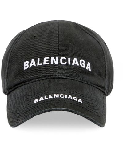 Balenciaga Logo Baseball Cap - Black