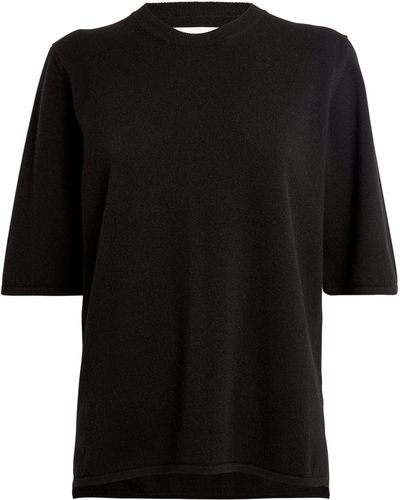 Harrods Cashmere Knitted T-shirt - Black
