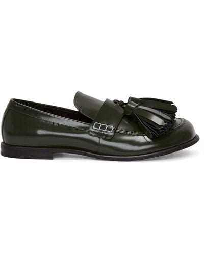 JW Anderson Patent Leather Tassel Loafers - Black