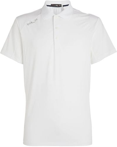 RLX Ralph Lauren Mesh Panel Polo Shirt - White