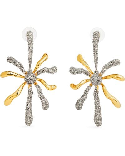 Alexis Gold-plated Solanales Post Earrings - Metallic