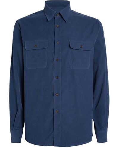 Ralph Lauren Purple Label Corduroy Shirt - Blue