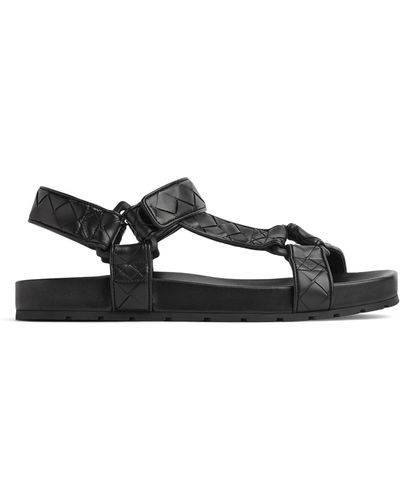 Bottega Veneta Trip Flat Sandals - Black