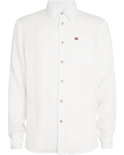 Napapijri Linen Shirt - White