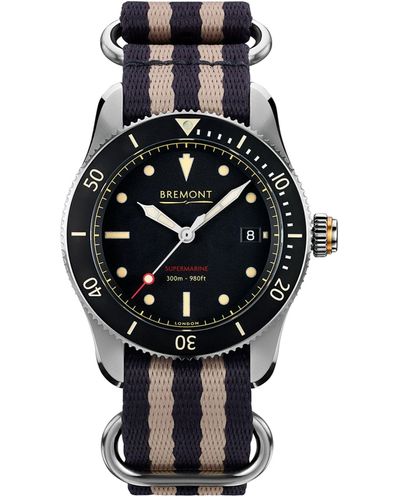 Bremont Stainless Steel S302 Watch 40mm - Black