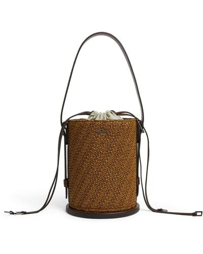 Max Mara Crochet Archetipo Bucket Bag - Brown