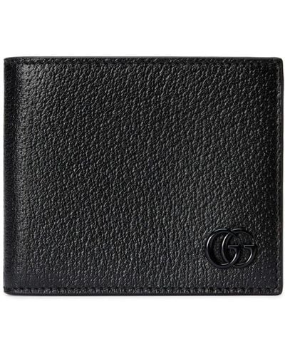 Gucci Leather Gg Marmont Bifold Wallet - Black