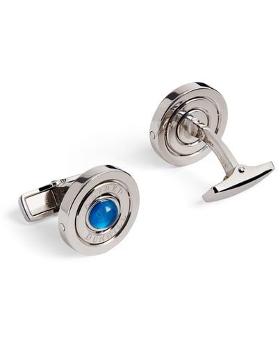 Dunhill Silver And Topaz Cufflinks - White