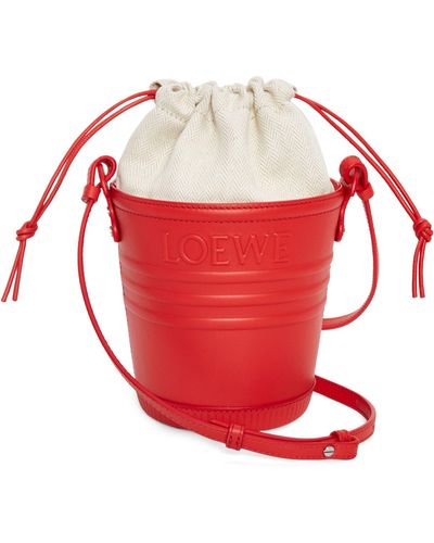 Loewe Jardinier Bucket Bag - Red