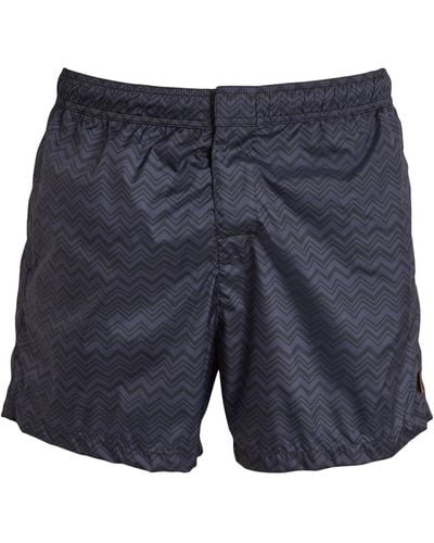 Missoni Zigzag Swim Shorts - Blue