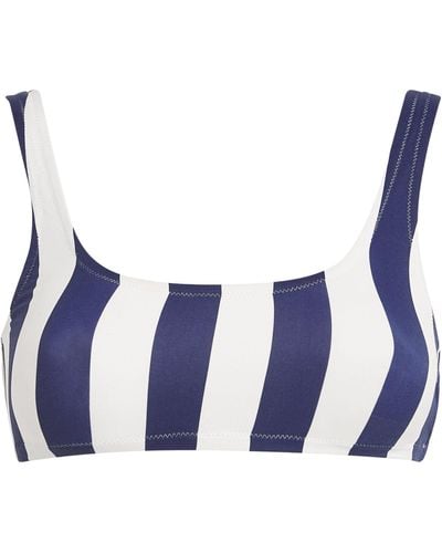Melissa Odabash Striped Ponza Bikini Top - Blue