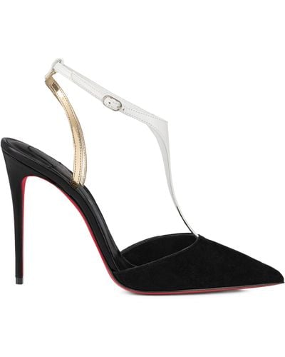 Christian Louboutin Athina Suede Court Shoes 100 - Black