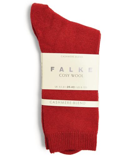 FALKE Cozy Wool Socks - Red