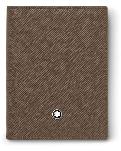 Montblanc Leather Sartorial 4cc Card Holder - Brown