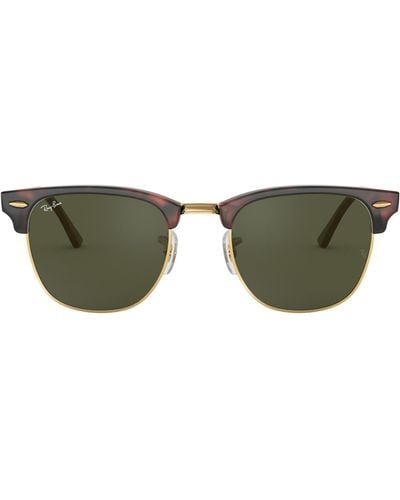Ray-Ban Clubmaster Tortoiseshell Sunglasses - Green