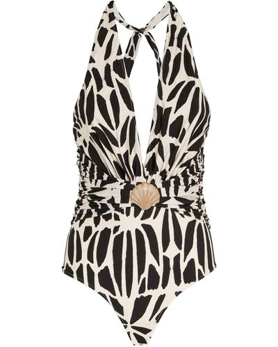 PATBO Plunge One-piece Swimsuit - White