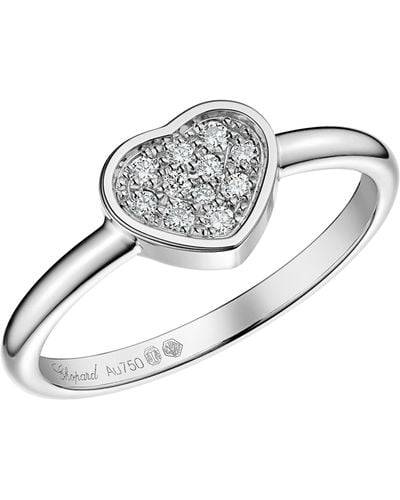 Chopard White Gold And Diamond My Happy Hearts Ring