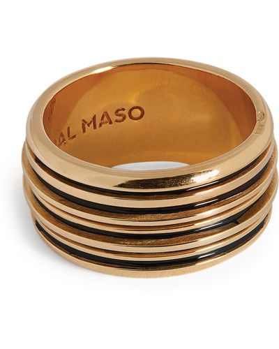 Marco Dal Maso Yellow Gold-plated Acies Ring - Metallic