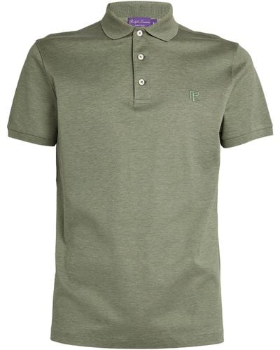 Ralph Lauren Purple Label Cotton Polo Shirt - Green