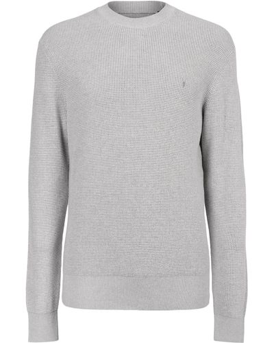 AllSaints Wool-cotton Aspen Sweater - Gray