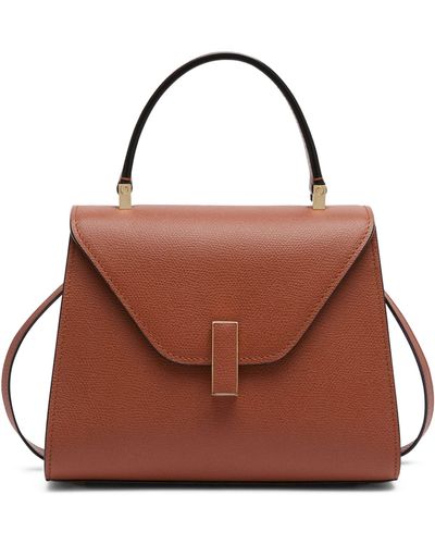 Valextra Leather Iside Top-handle Bag - Brown