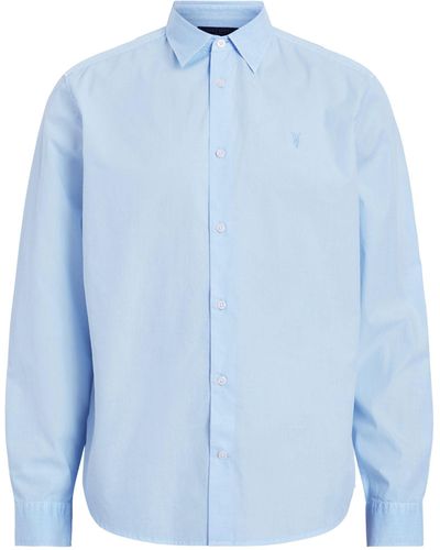 AllSaints Cotton Tahoe Shirt - Blue