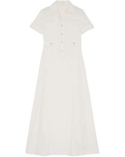 Gucci Cotton Poplin Midi Dress - White