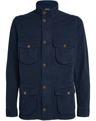 Barbour Waxed Cotton Corbridge Jacket - Blue